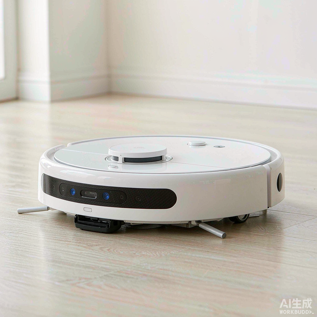 A premium robot vacuum cleaner on a hardwood floor